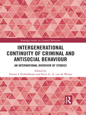 cover image of Intergenerational Continuity of Criminal and Antisocial Behaviour